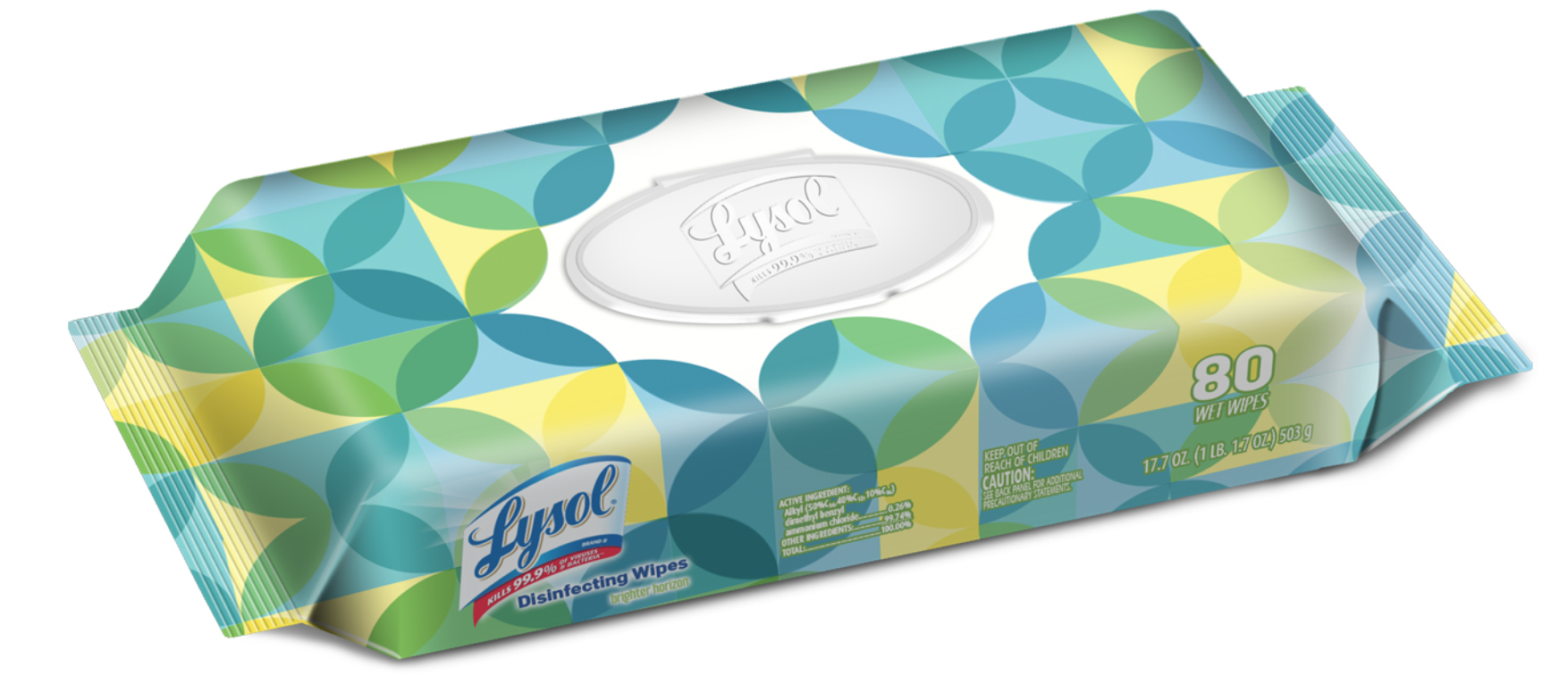 LYSOL Disinfecting Wipes  Brighter Horizon Flat Pack Discontinued Feb 2020